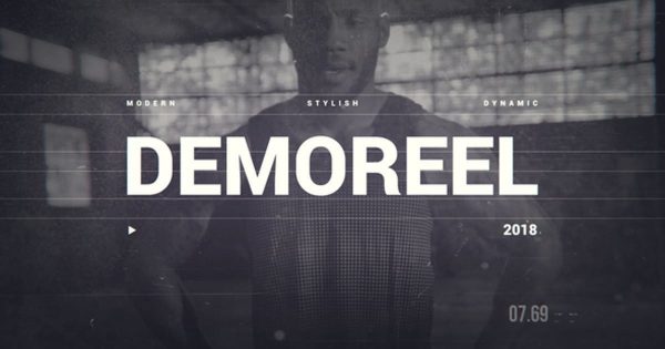 现代运动时尚开场视频素材库精选AE模板 Dynamic Demo Reel