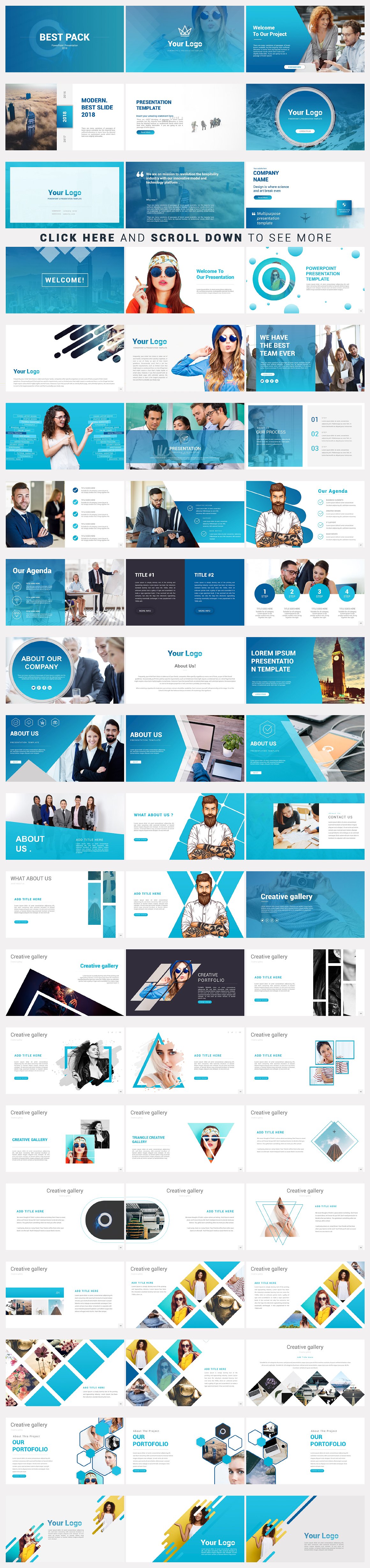 灵活，干净，简单，独特的PowerPoint模板。插图(6)