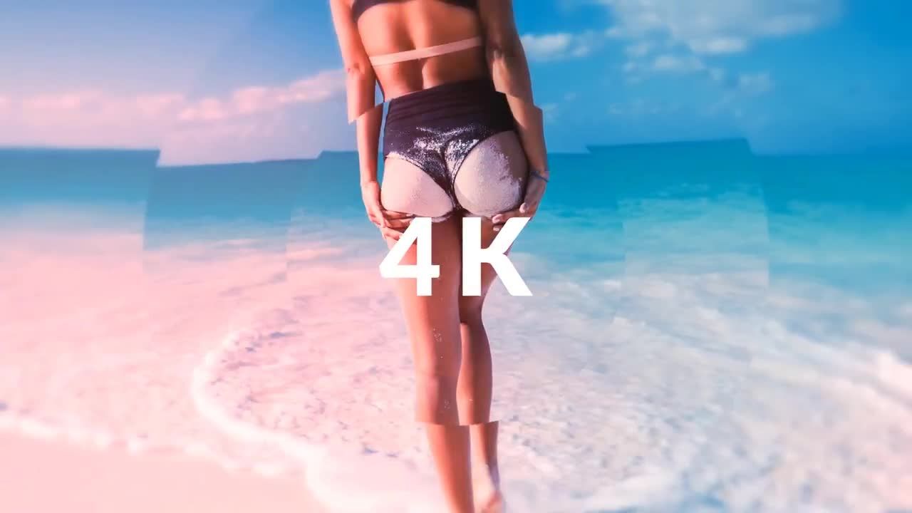 干净优雅的快节奏闪现优雅漏光图文展示素材库精选AE模板