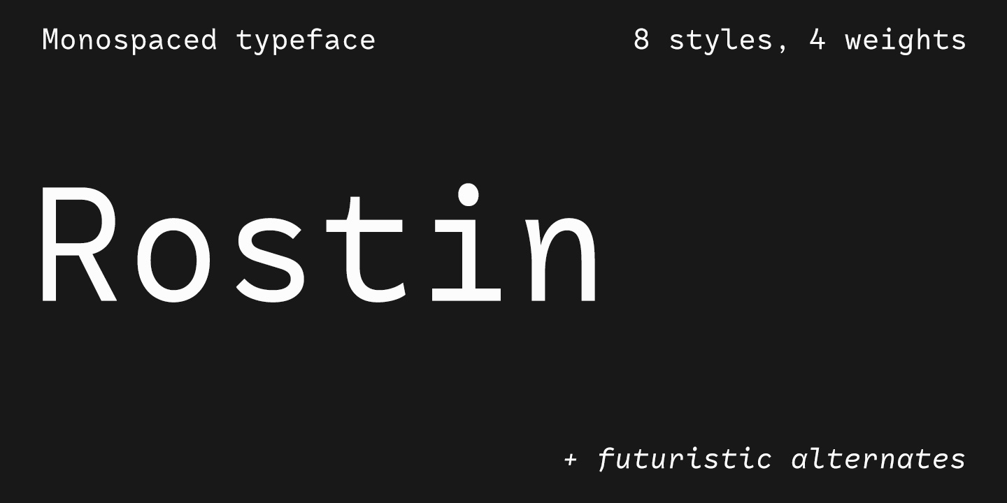 RF Rostin Font Family插图