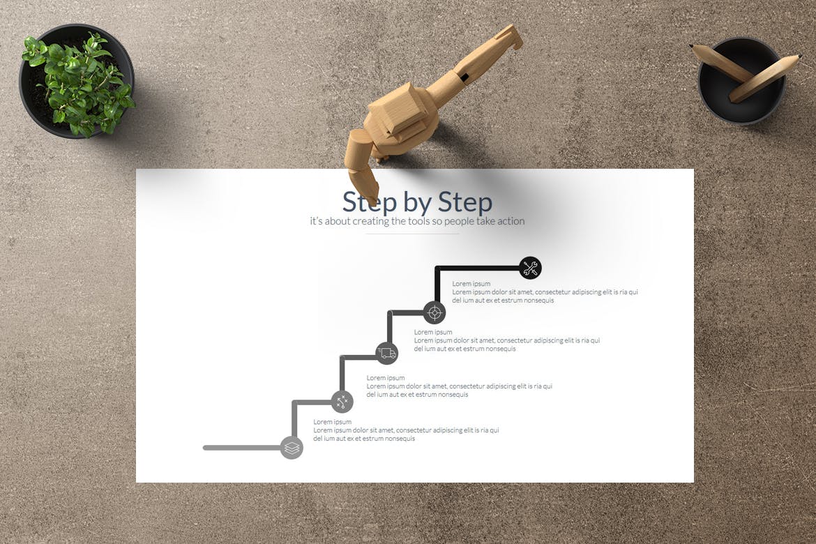 时尚清新简约商务质感的创意多功能大数据powerpoint幻灯片演示模板（pptx）插图(2)