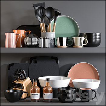厨房用品厨房配件素材之家精选3D模型