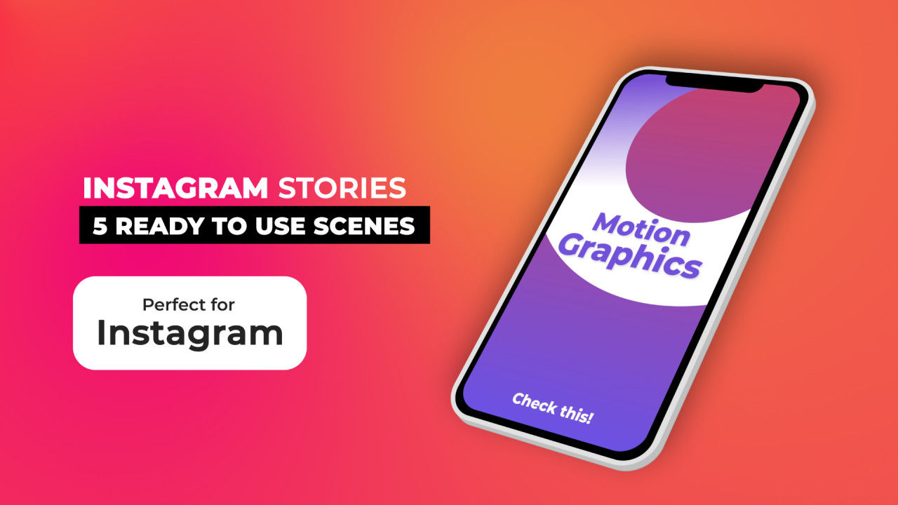 5个精美Instagram故事素材库精选AE模板