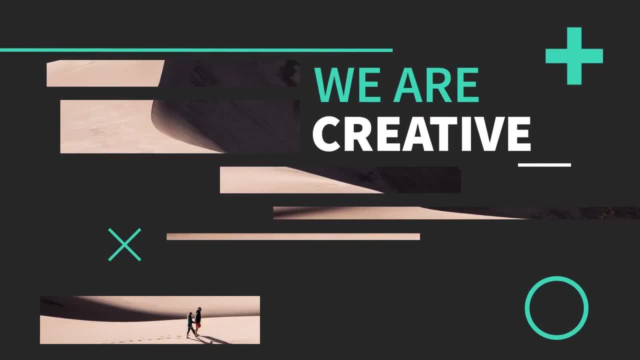 独特简约的标题简介素材库精选AE模板