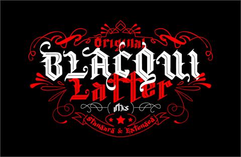 Vtks Blacqui Latter font素材之家精选英文字体