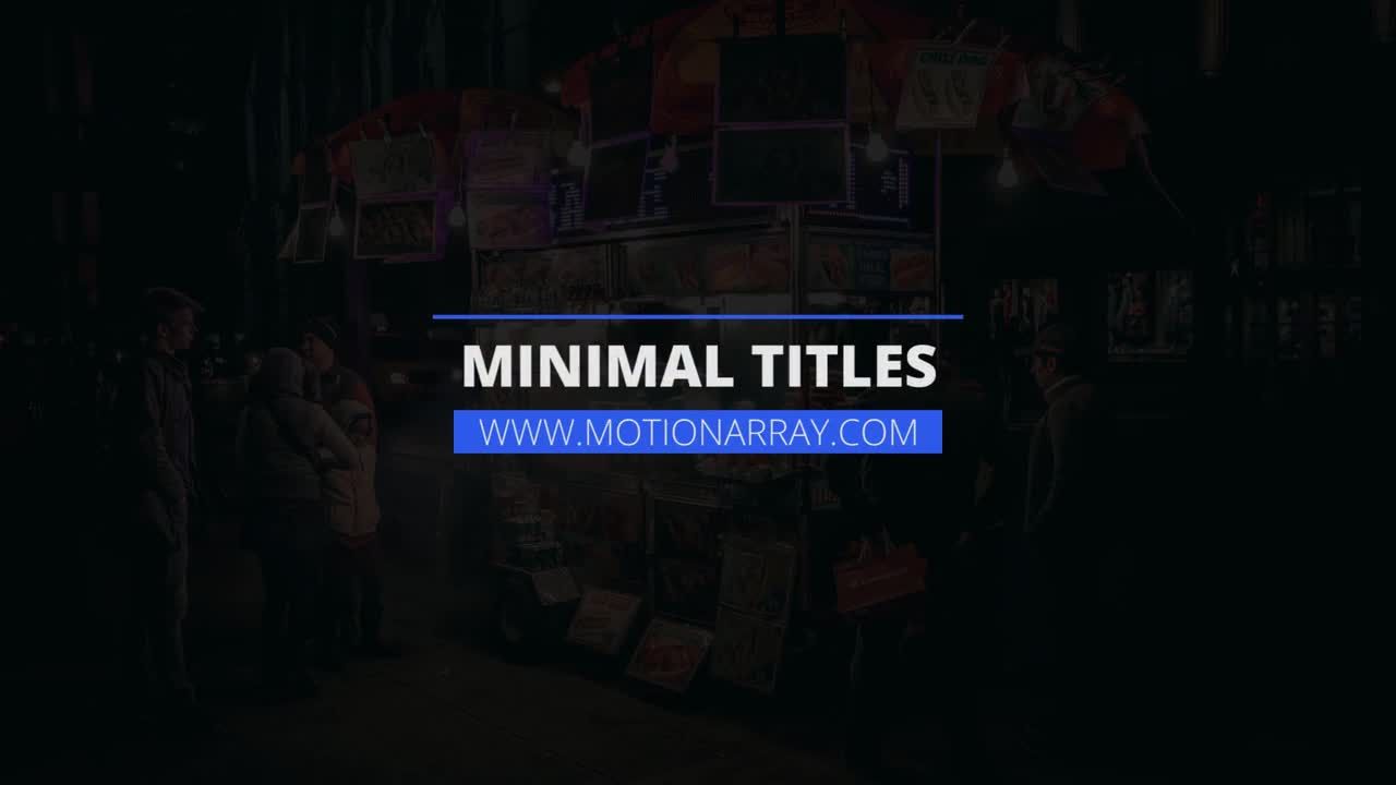 7种不同的简洁大方动画小标题素材库推荐Pr模板