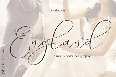 New England – Elegant Fonts素材之家精选英文字体