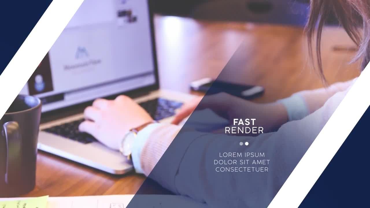 外观精美且专业的现代企业幻灯片动画素材库精选AE模板