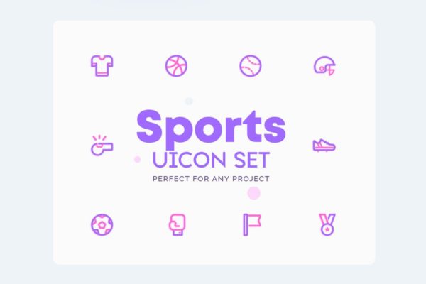 体育运动矢量图标素材 UICON Sports Icons