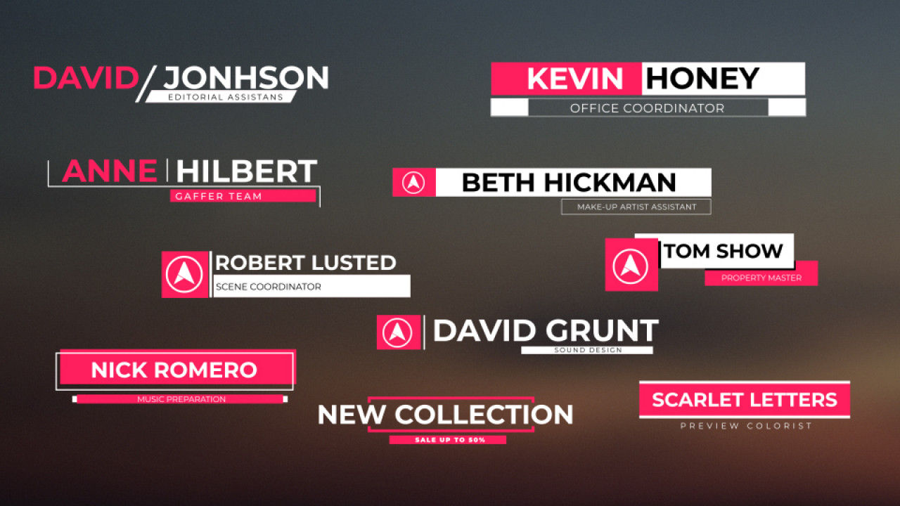 10个下三分之一动画标题素材库精选AE模板