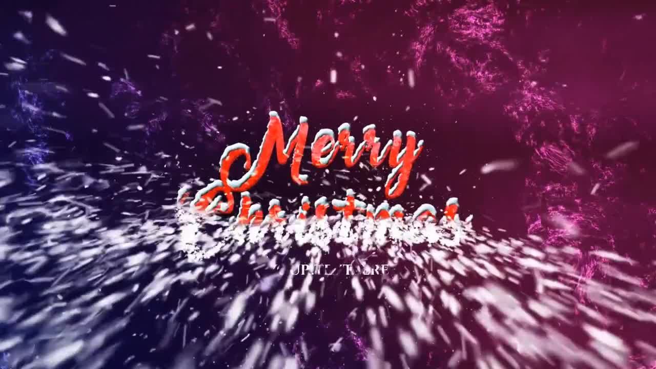 圣诞问候徽标素材库精选AE模板