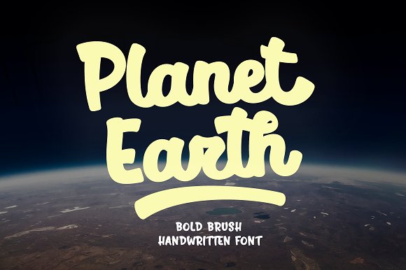 Planet Earth Font素材之家精选英文字体