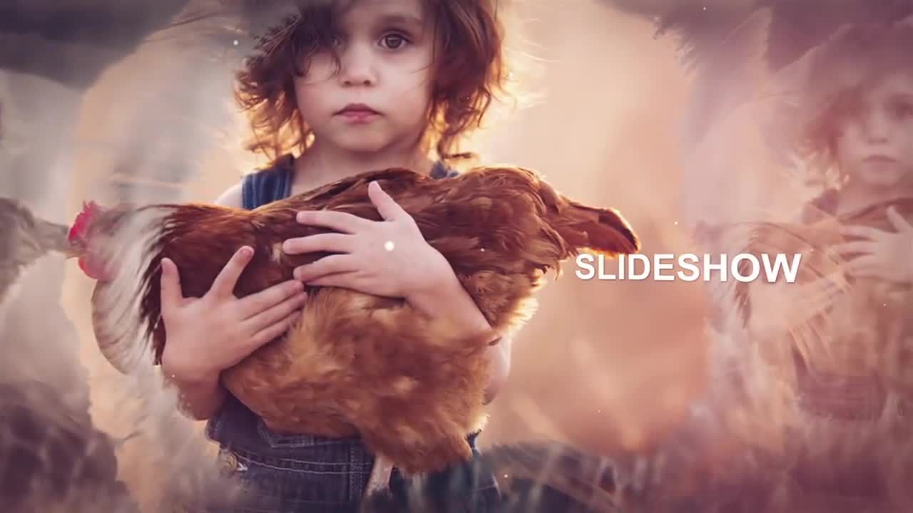 墨水渗透艺术视差幻灯片素材库精选AE模板