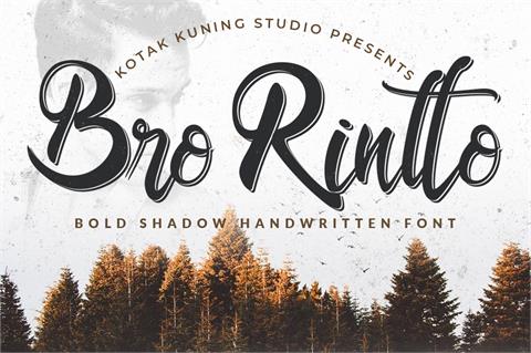 Bro Rintto font素材之家精选英文字体