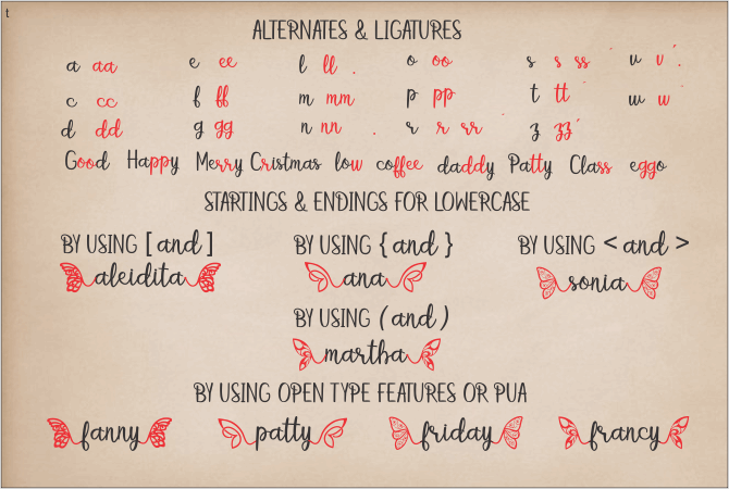 betterfly font插图6