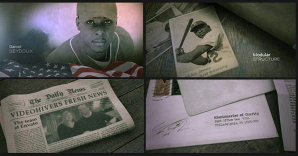 人物传记历史事件类节目开场素材库精选AE模板 Inspiring Epic Promo