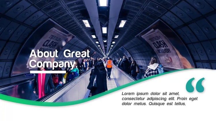 9个简洁创意的公司简介包素材库精选AE模板