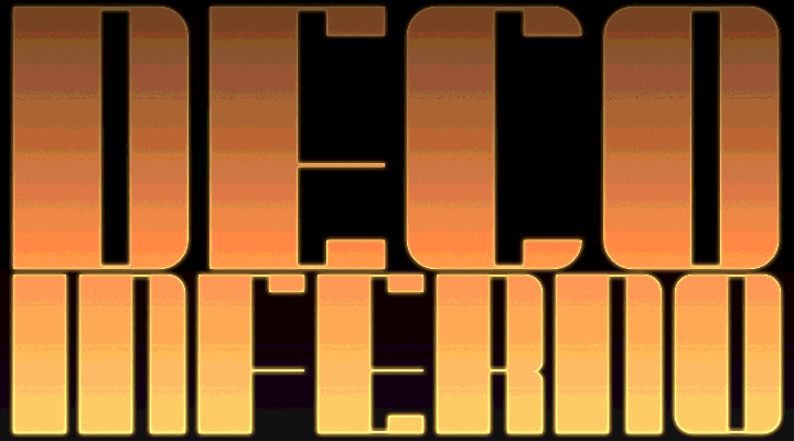 Deco Inferno font插图 Deco Inferno font插图