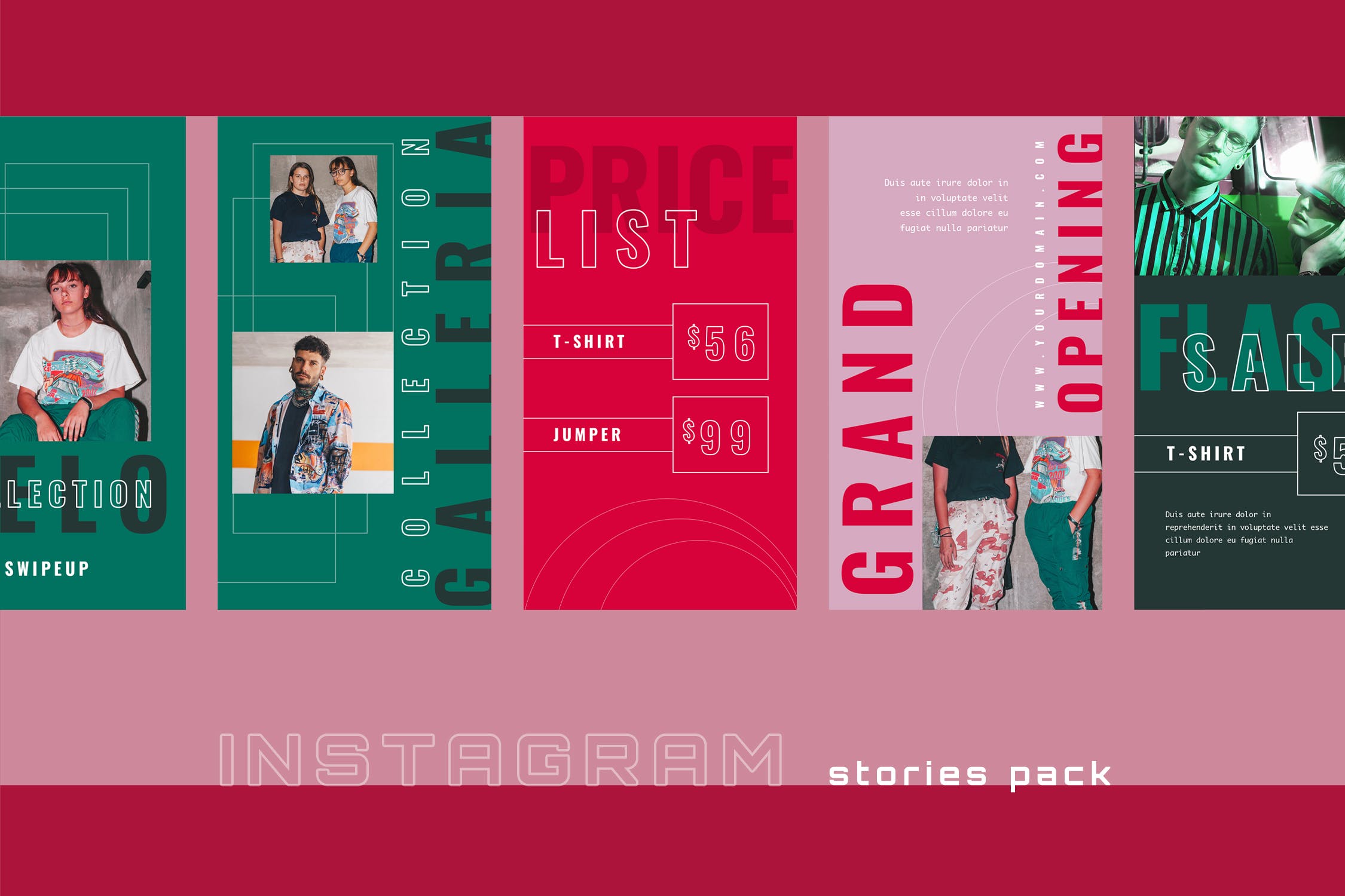 Instagram社交平台品牌故事设计模板素材库精选素材 Eighten – Instagram Stories – Social Media Kit插图(2)