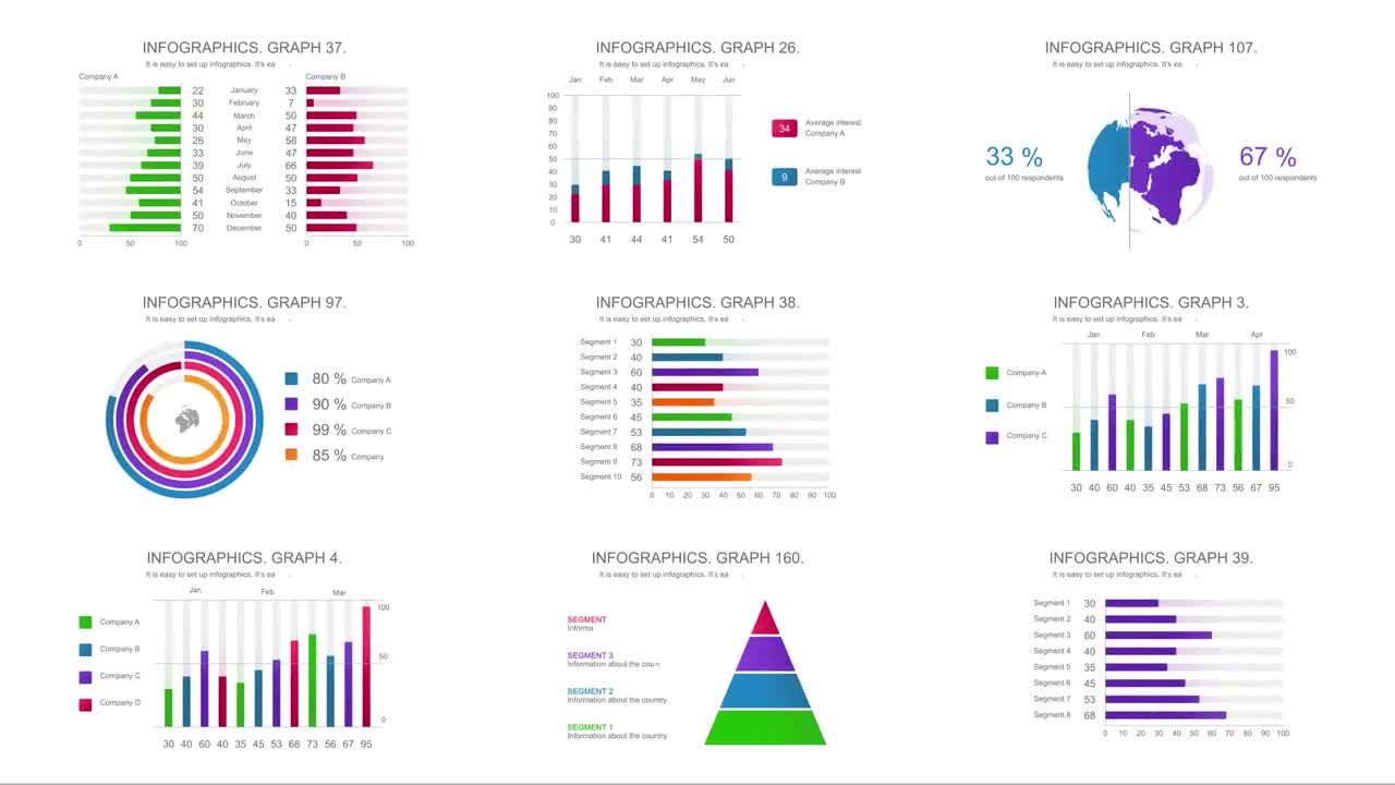 古典信息图表素材库精选AE模板