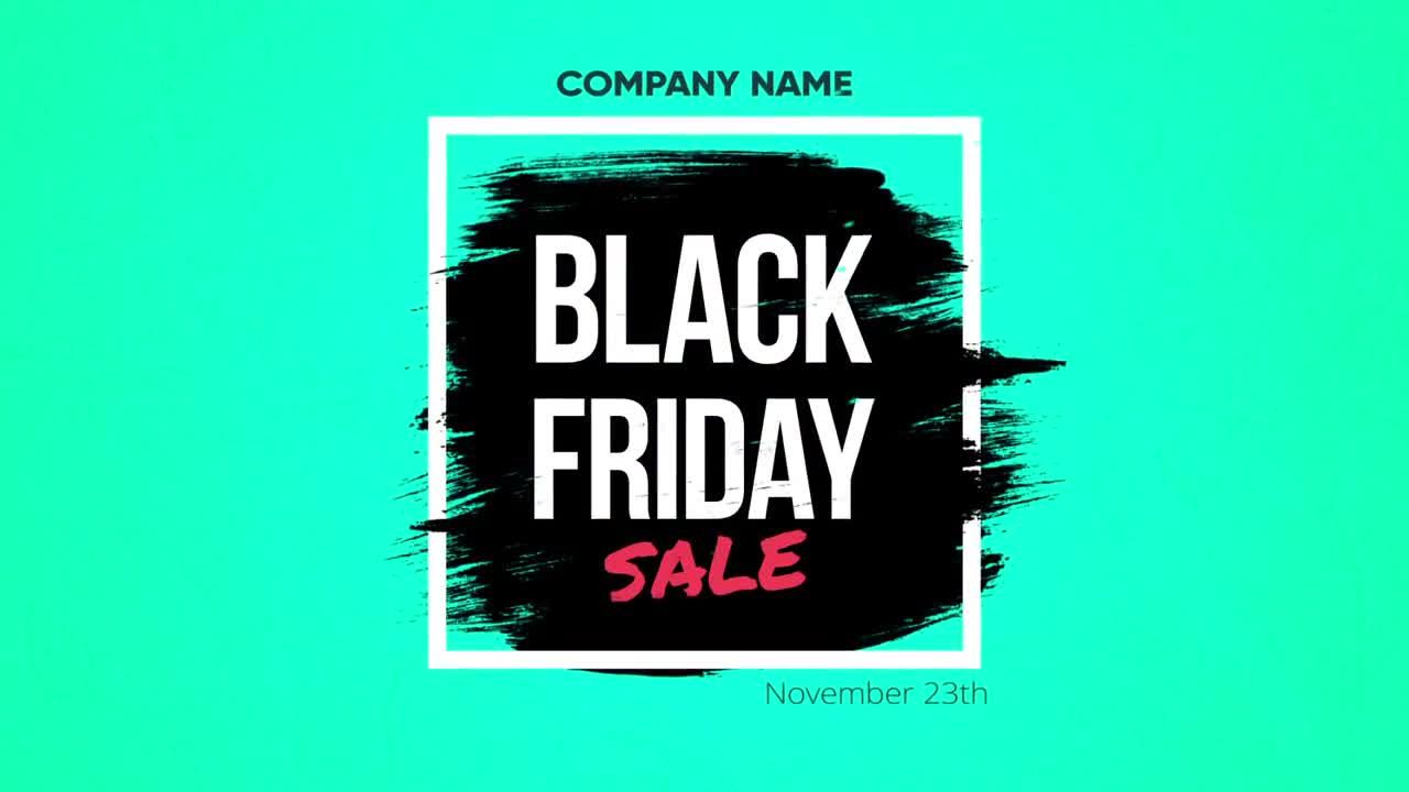 黑色星期五促销宣传素材库精选AE模板