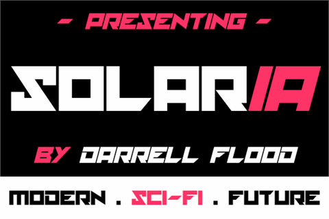 solaria font素材之家精选英文字体