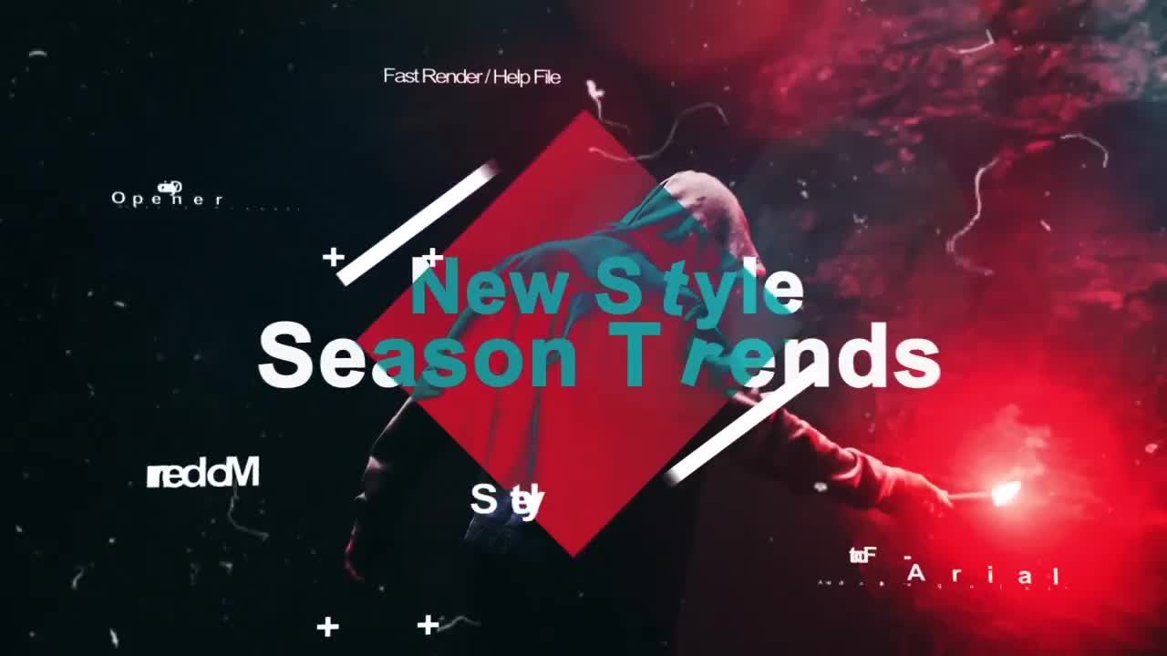 积极的广告预告片素材库精选AE模板