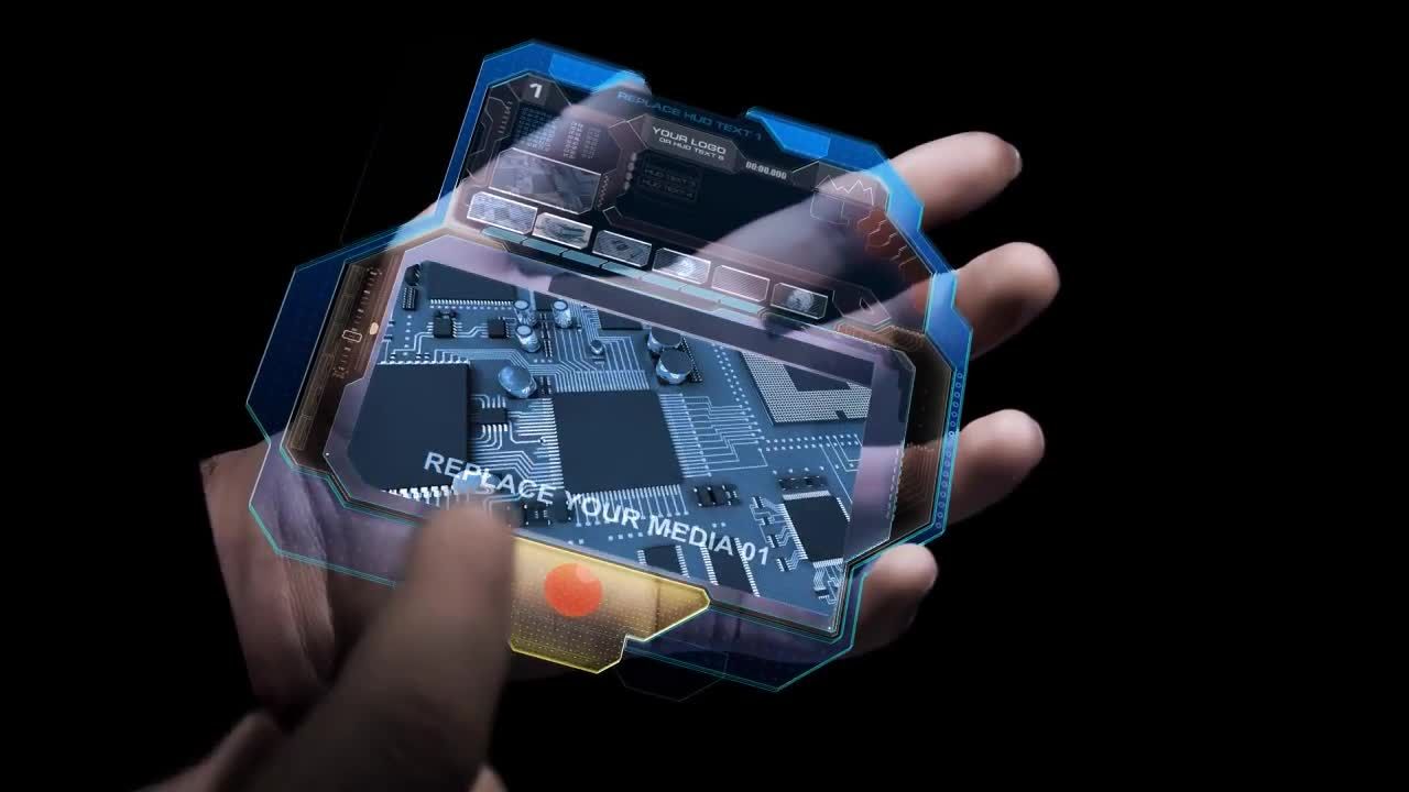 高科技显示仪过渡效果素材库精选AE模板