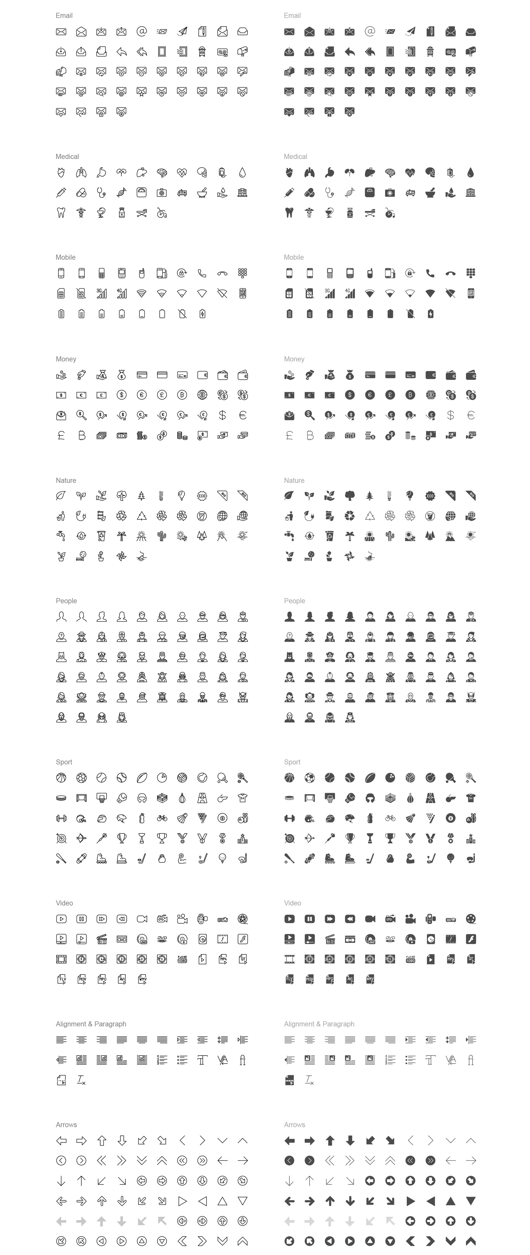 4000完美的APP图标套装下载[Ai,sketch]