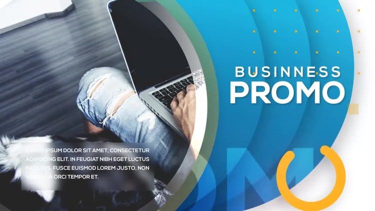 公司幻灯片剪短介绍ae模板