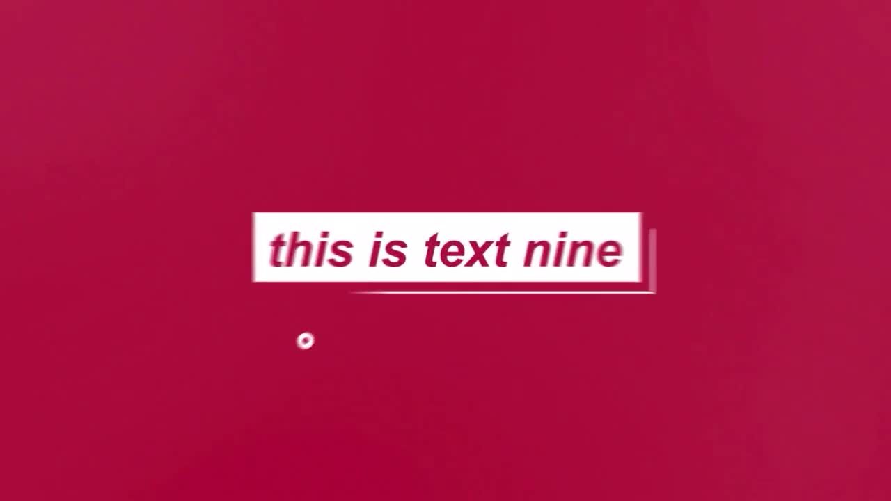 箭头指向效果AE标题文本模板