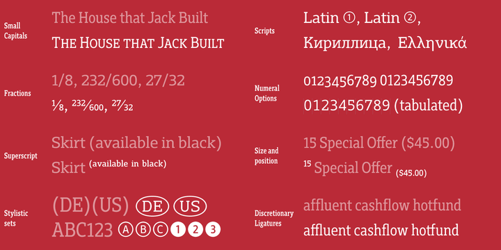 Gimbal Egyptian Font Family插图4