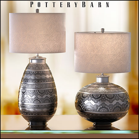 两款不同形状的台灯素材之家精选3D模型