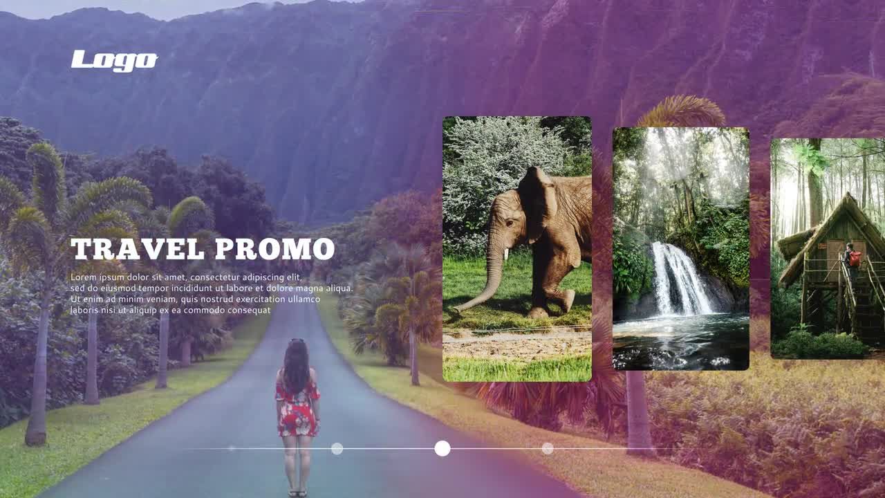 整洁动态的旅行指南宣传动画素材库精选AE模板