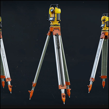 经纬仪素材之家精选3D模型