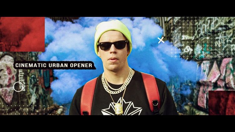 活力多彩的电影城市开场白素材库精选AE模板