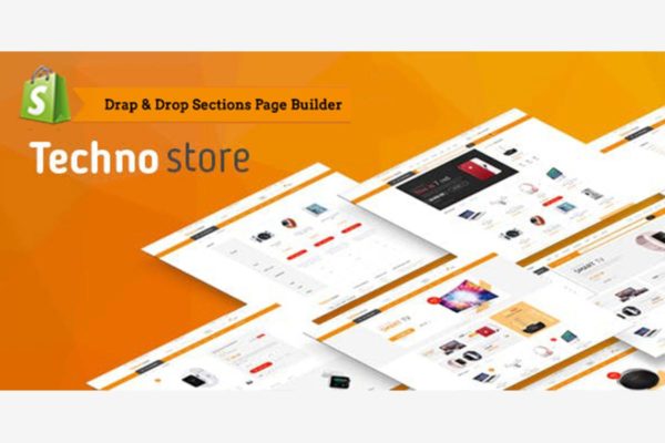 在线商店电商网站Shopify主题模板素材库精选 Techno Store – Electronic eCommerce Shopify Theme