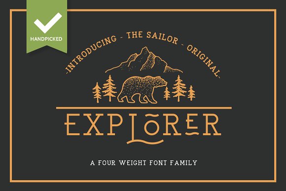 EXPLORER – Sailor Original Typeface素材之家精选英文字体