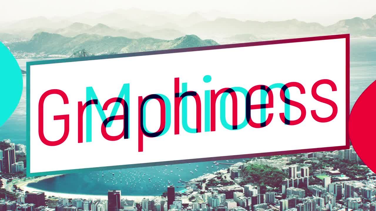 简洁干净多彩三色幻灯片展示片头素材库精选AE模板