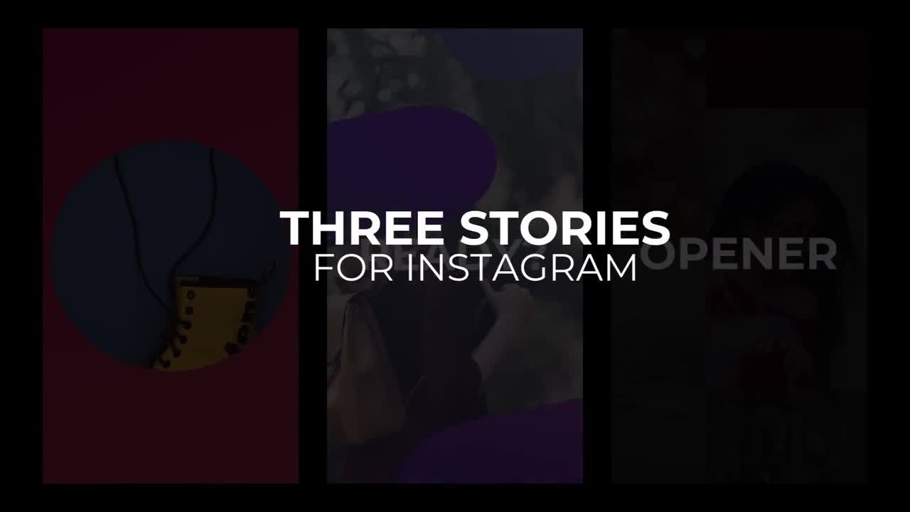 3个城市ins故事宣传动画素材库推荐PR模板