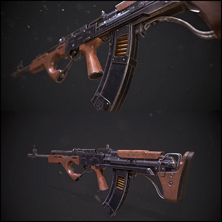 斗牛犬突击步枪素材之家精选3D模型