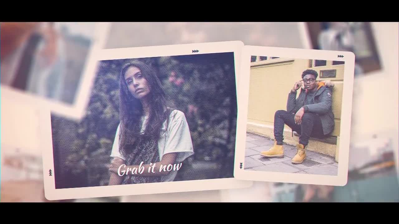 水墨笔刷相册照片片头素材库精选AE模板