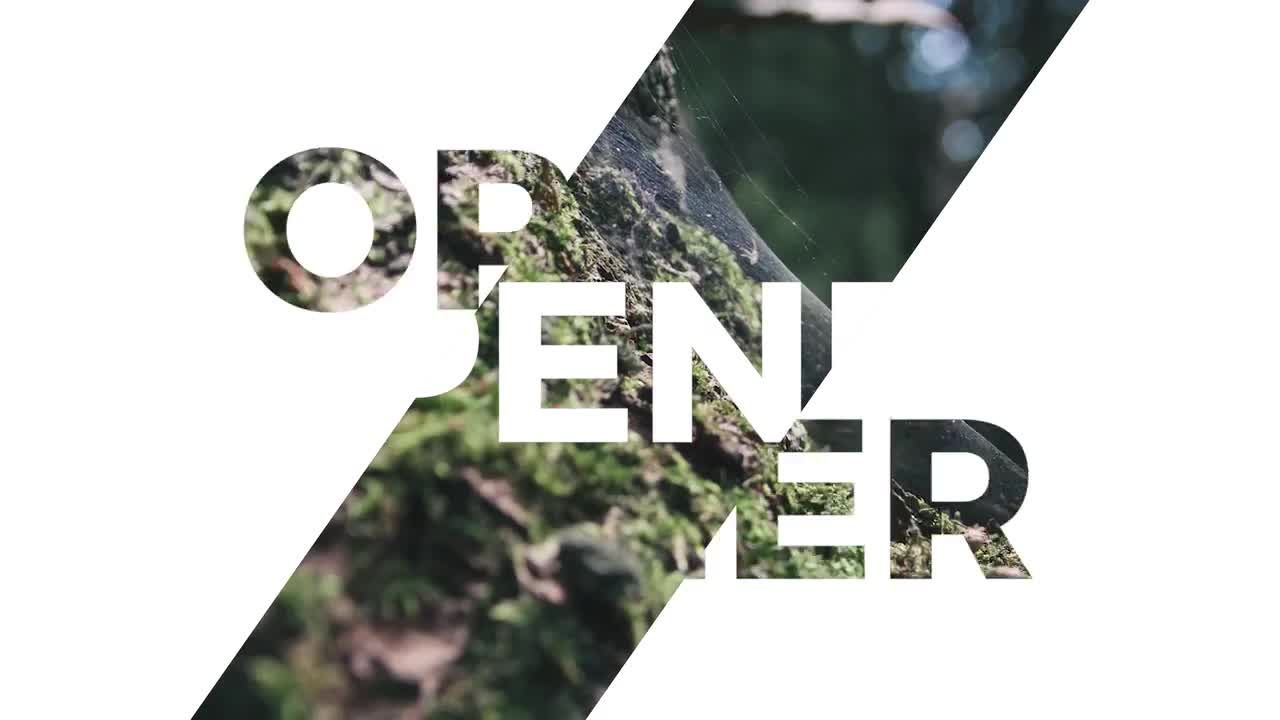 干净现代的动态徽标转场素材库精选pr模板