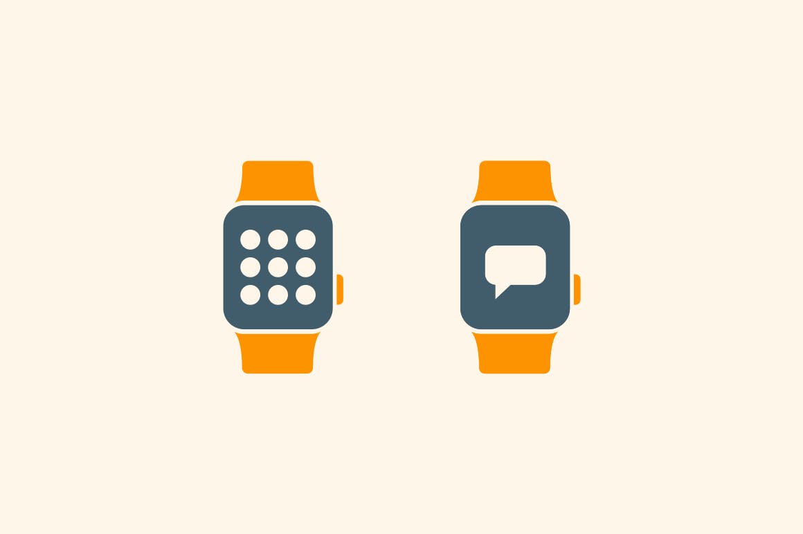 15枚智能手表APP应用主题矢量素材库精选图标 15 Smart Watch App Icons插图(2)
