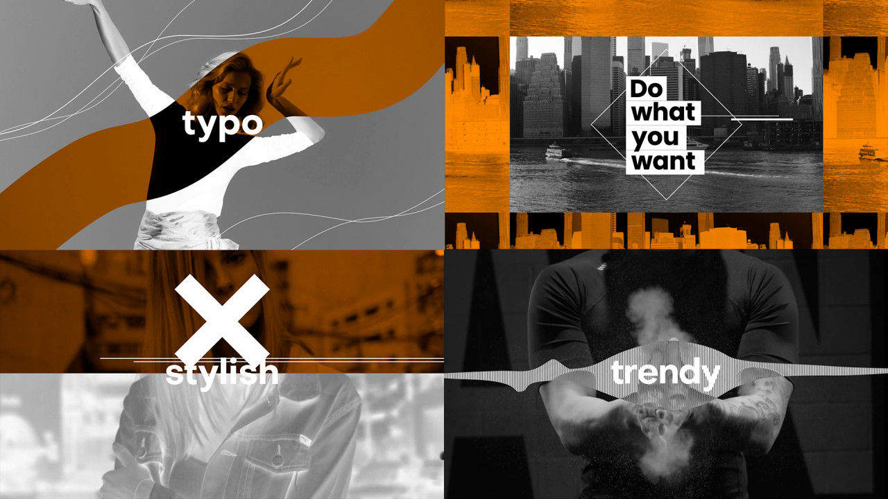 时尚照片文字开场白展示素材库精选AE模板