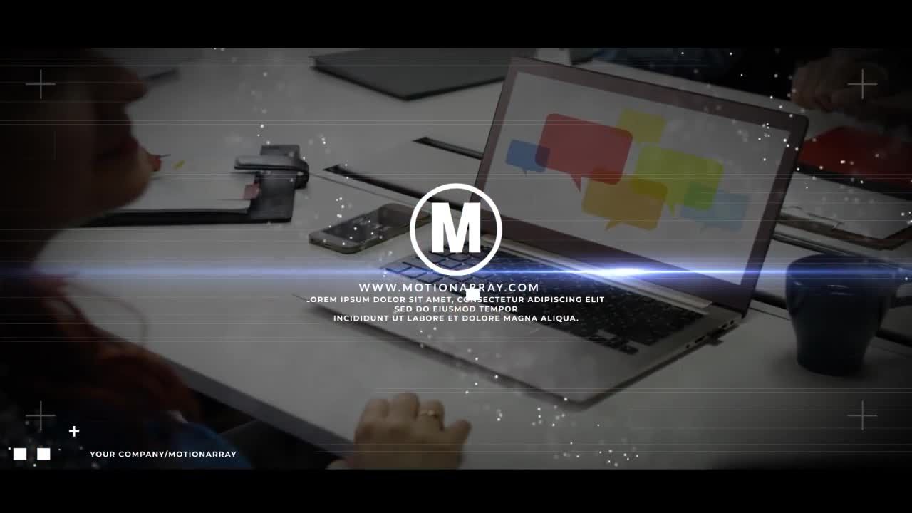 专业设计现代文本动画徽标显示素材库精选AE模板