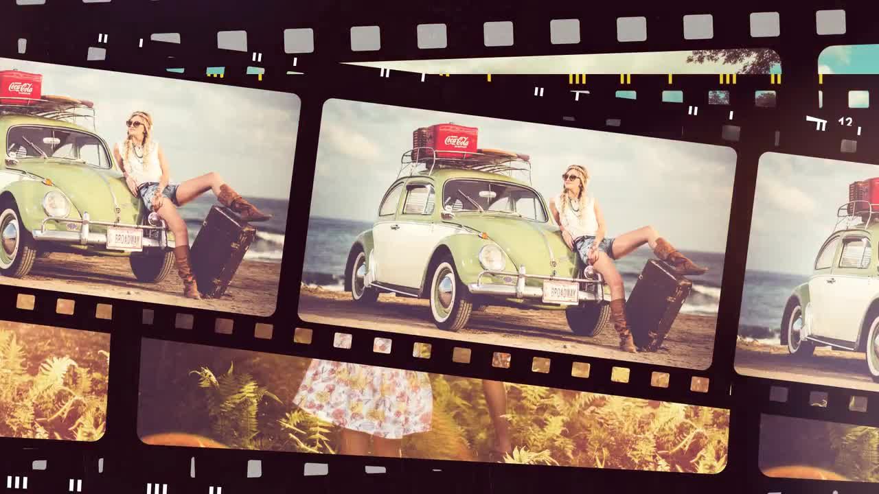 摄影胶片徽标显示素材库精选AE模板