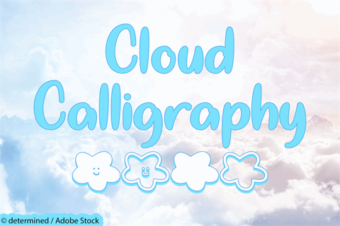 Cloud Calligraphy font素材之家精选英文字体