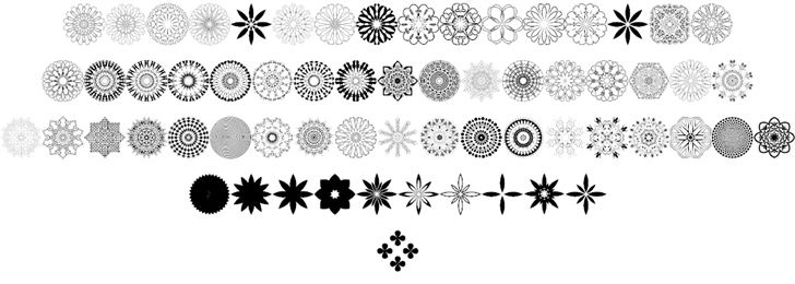 Mandalas font插图1