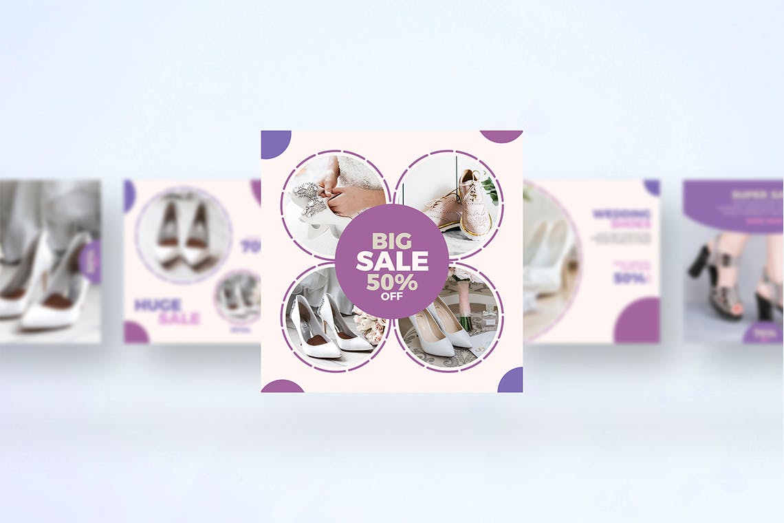 时尚品牌Instagram促销广告设计模板素材库精选 Fashion – Instagram Post Template插图(5)